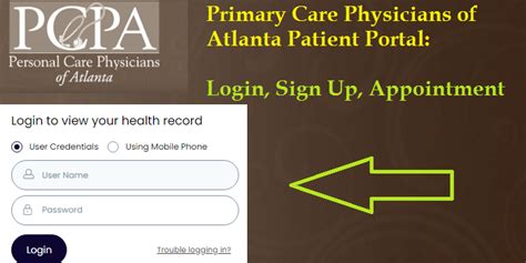 pdf file and fax or mail it to us prior to your appointment. . Primary care physicians of atlanta patient portal